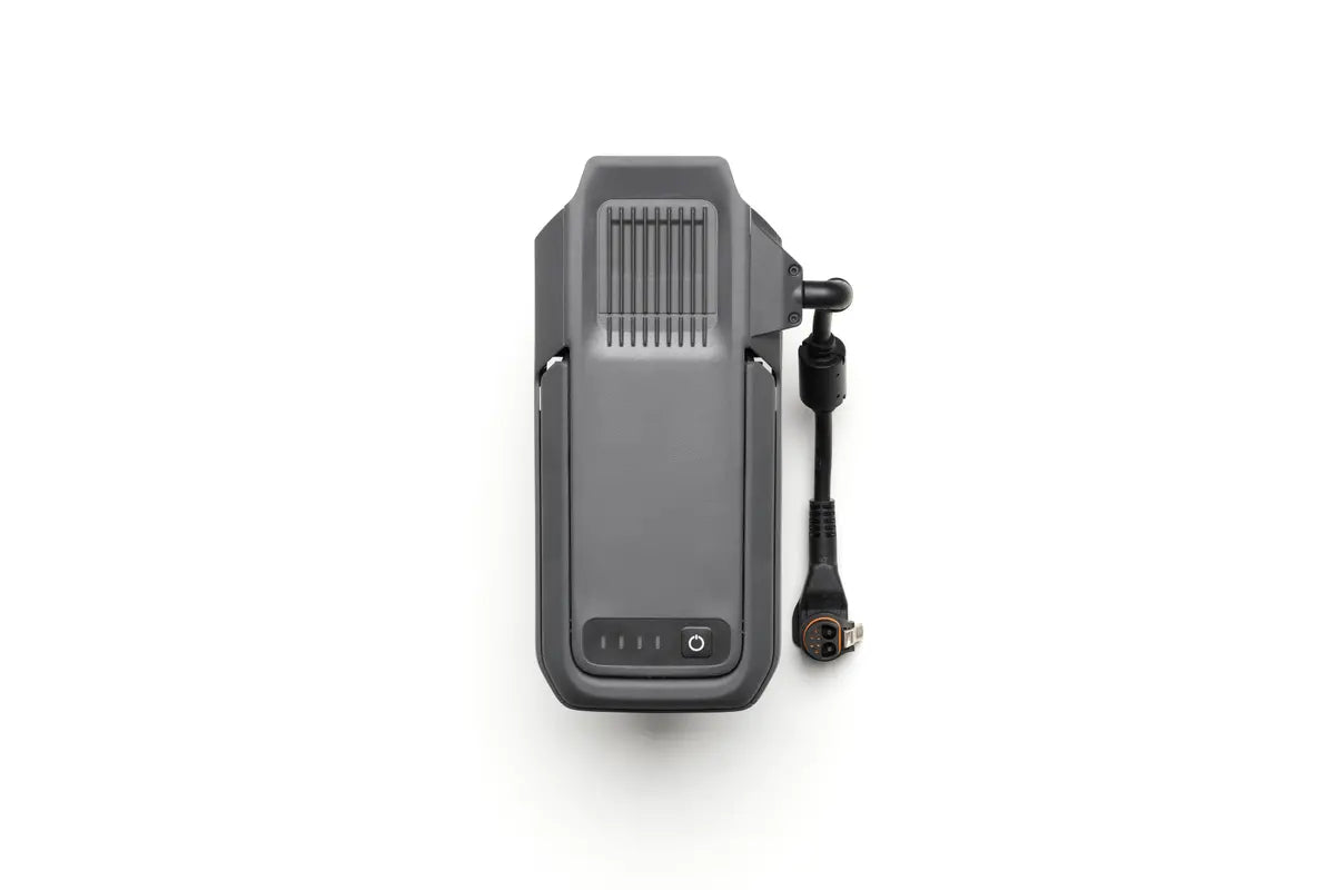 EE GROUP TB100C tethered battery for Matrice 400 drone, showing connection ports and compact design in the image.