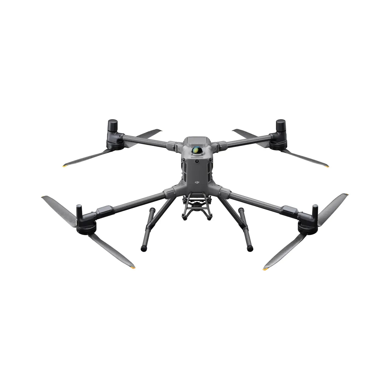 DJI Matrice 400 drone with Care Enterprise Plus in black, featuring four rotors and advanced aerial inspection sensors.