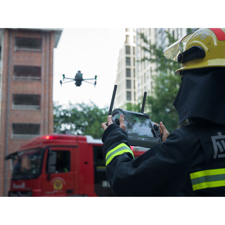DJI Matrice 4T drone with DJI Care Enterprise Plus, shown in a close-up view highlighting its camera and industrial design.
