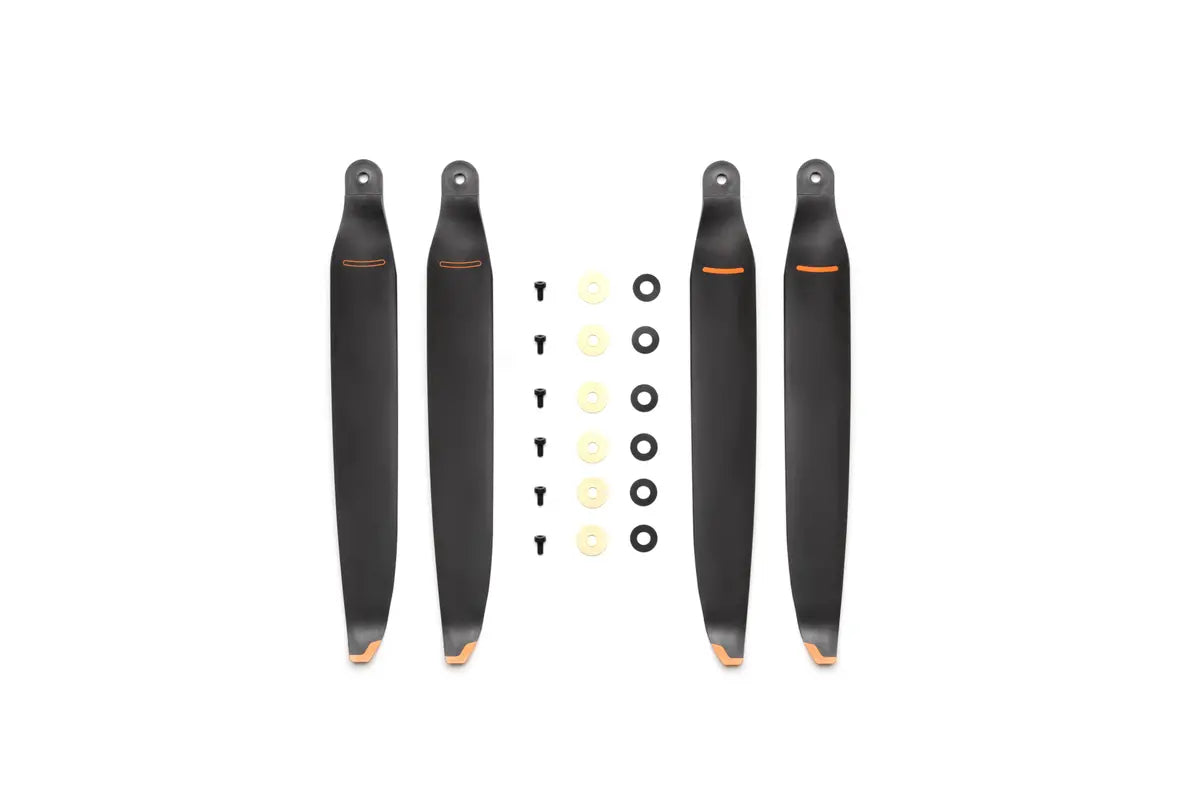 DJI M400 2510F drone propeller by EE GROUP, showing a close-up of the black plastic drone propeller with blades.