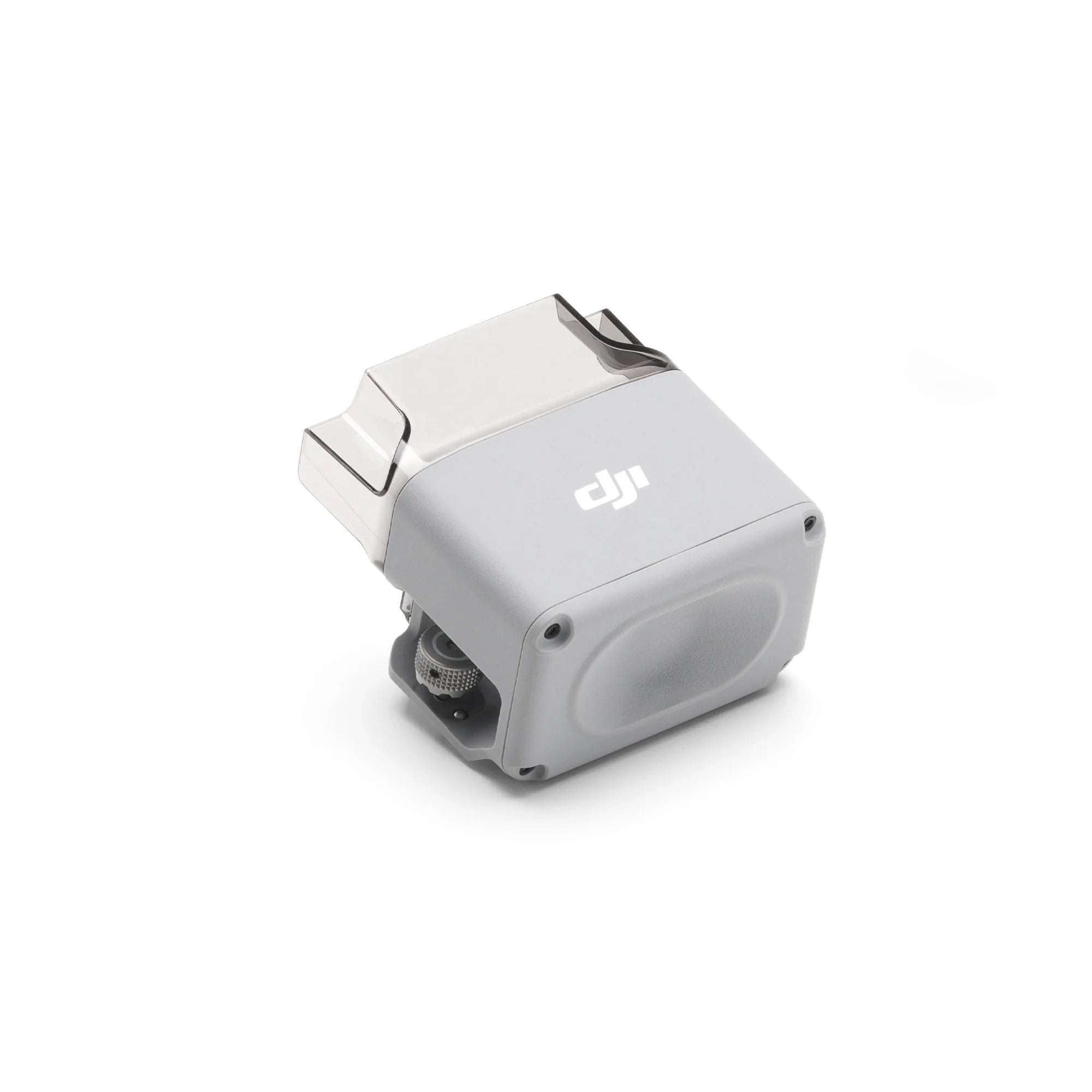 DJI AS1 speaker for Matrice 4 series drone, EE Group brand, mounted on drone with visible speaker grille and mounting hardware