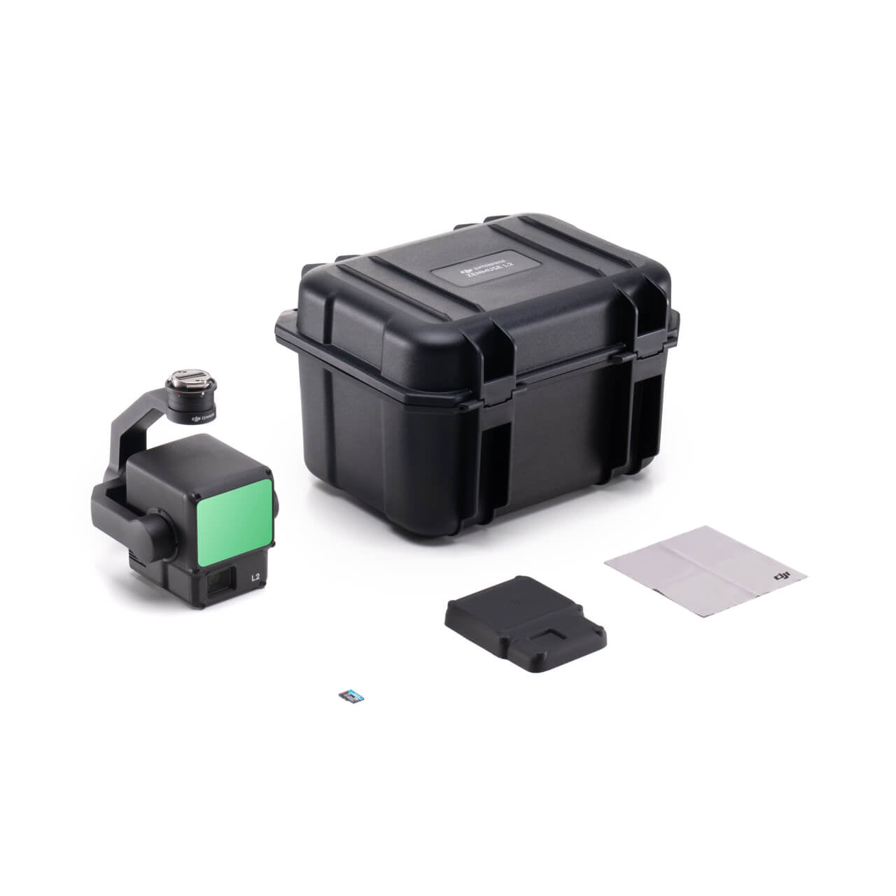 DJI Zenmuse L2 drone camera with EE GROUP Plus Care, featuring high-resolution imaging and advanced stabilization system.