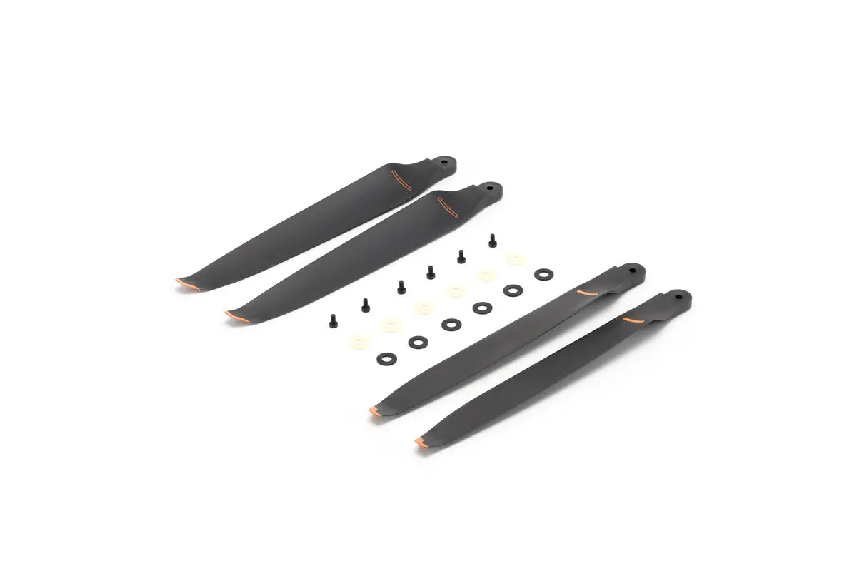 DJI M400 2510F drone propeller by EE GROUP, showing a close-up of the black, lightweight, aerodynamic quadcopter blade.