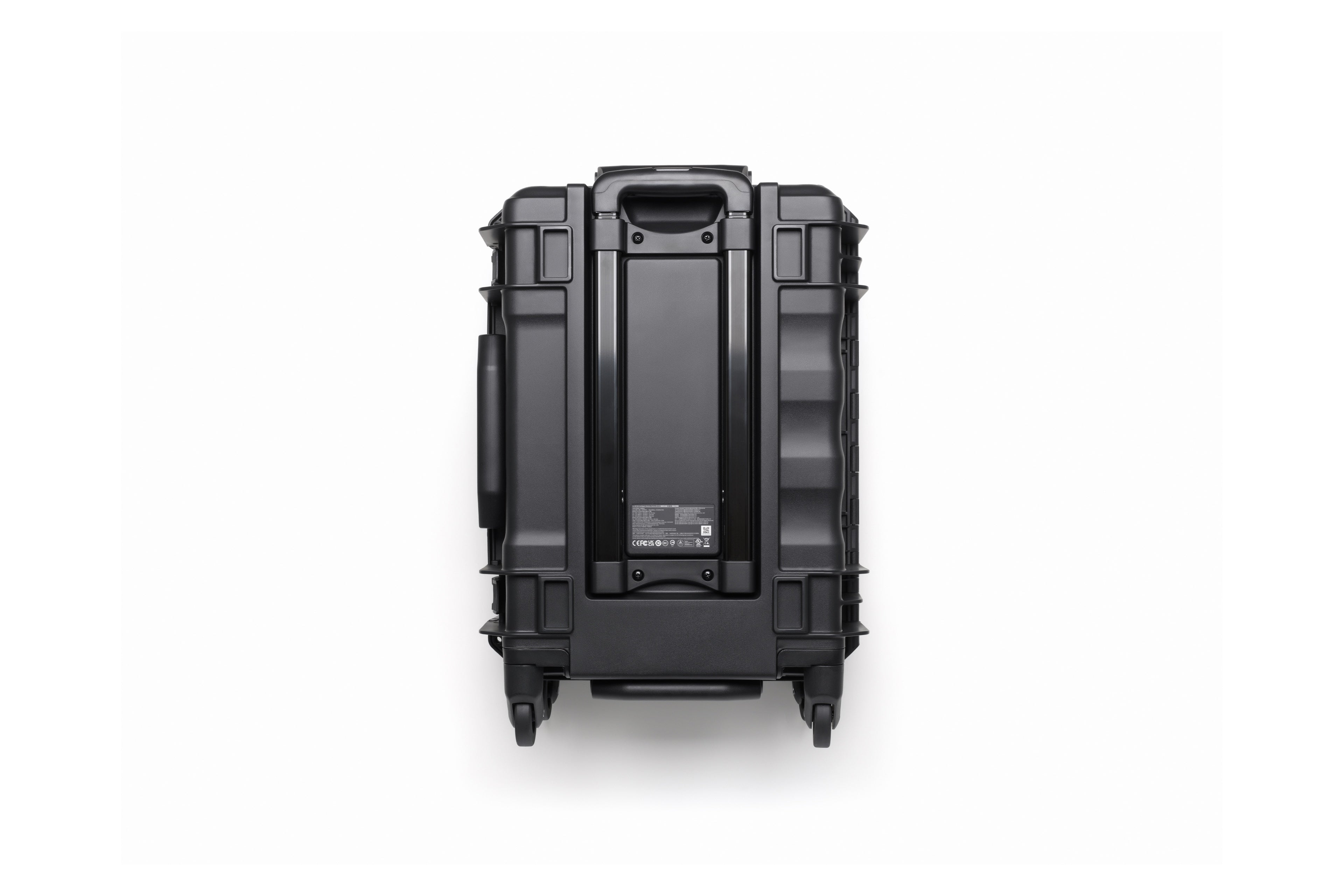 DJI BS100 intelligent battery station for DJI Matrice 400 drone, shown with multiple battery slots and digital display.
