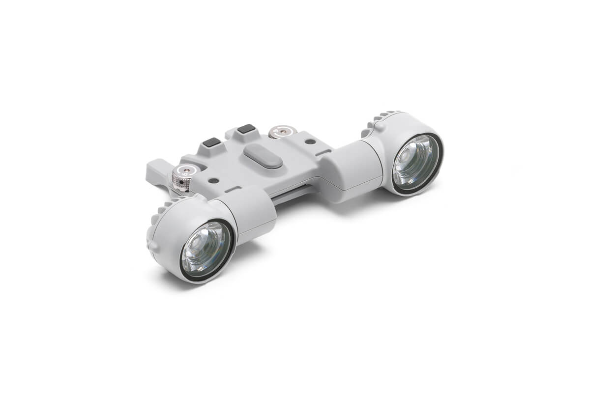 DJI AL1 SpotLight for Matrice 4 Series drone, black LED spotlight with mounting hardware, designed for aerial illumination.